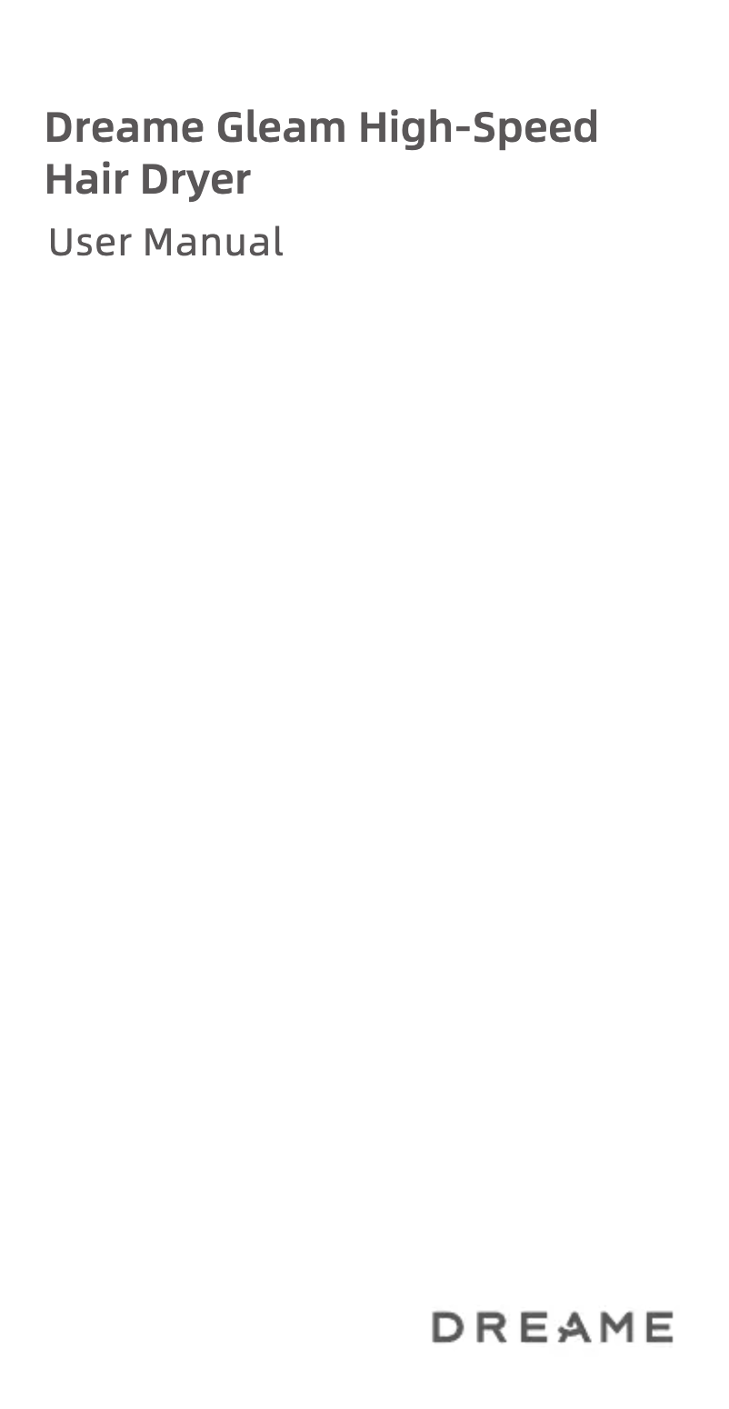 Page 1 de la notice Manuel utilisateur Dreame Gleam