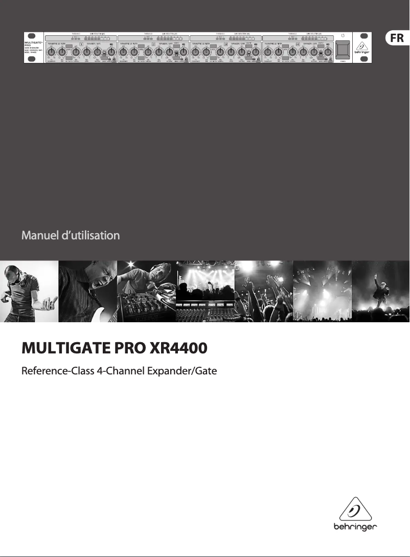 Page 1 de la notice Manuel utilisateur Behringer Multigate Pro XR4400