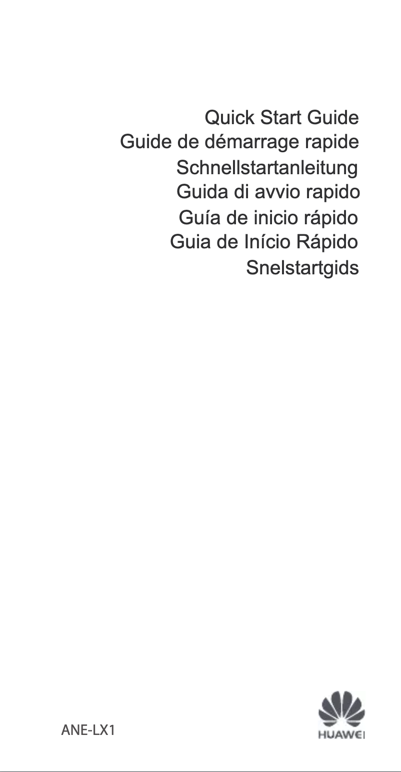 Page 1 of the manual User Manual Huawei P20 Lite