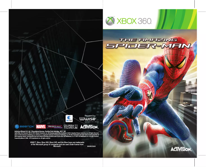 Page n°1 - Manuel utilisateur Microsoft The Amazing Spider-Man (Xbox 360)