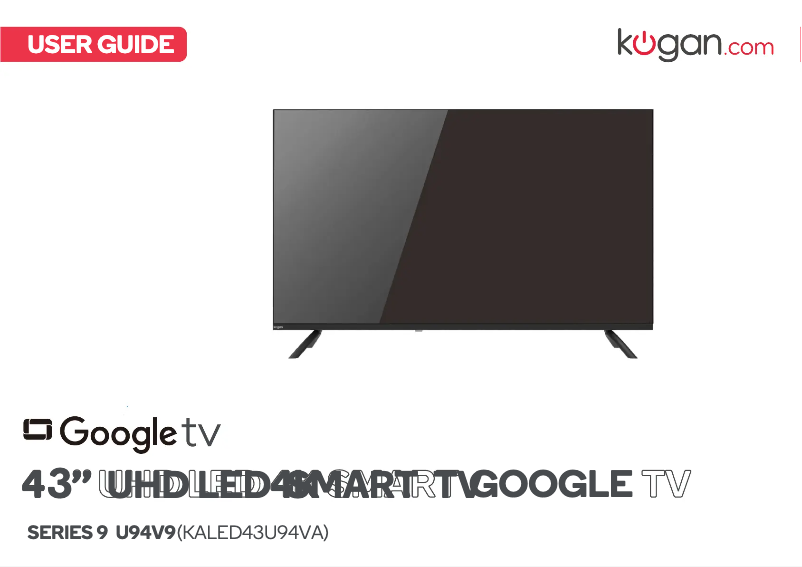Page 1 de la notice Manuel utilisateur Kogan KALED43U94VA