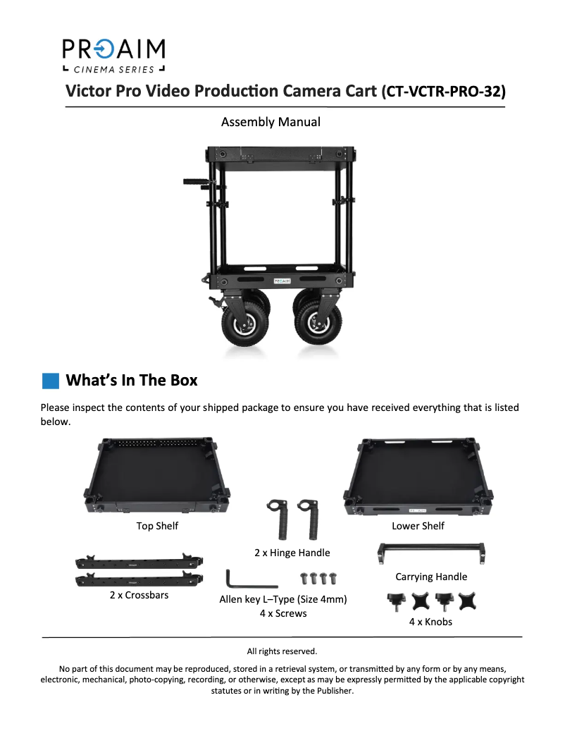 Imagen de la primera página del manual del dispositivo Victor Pro