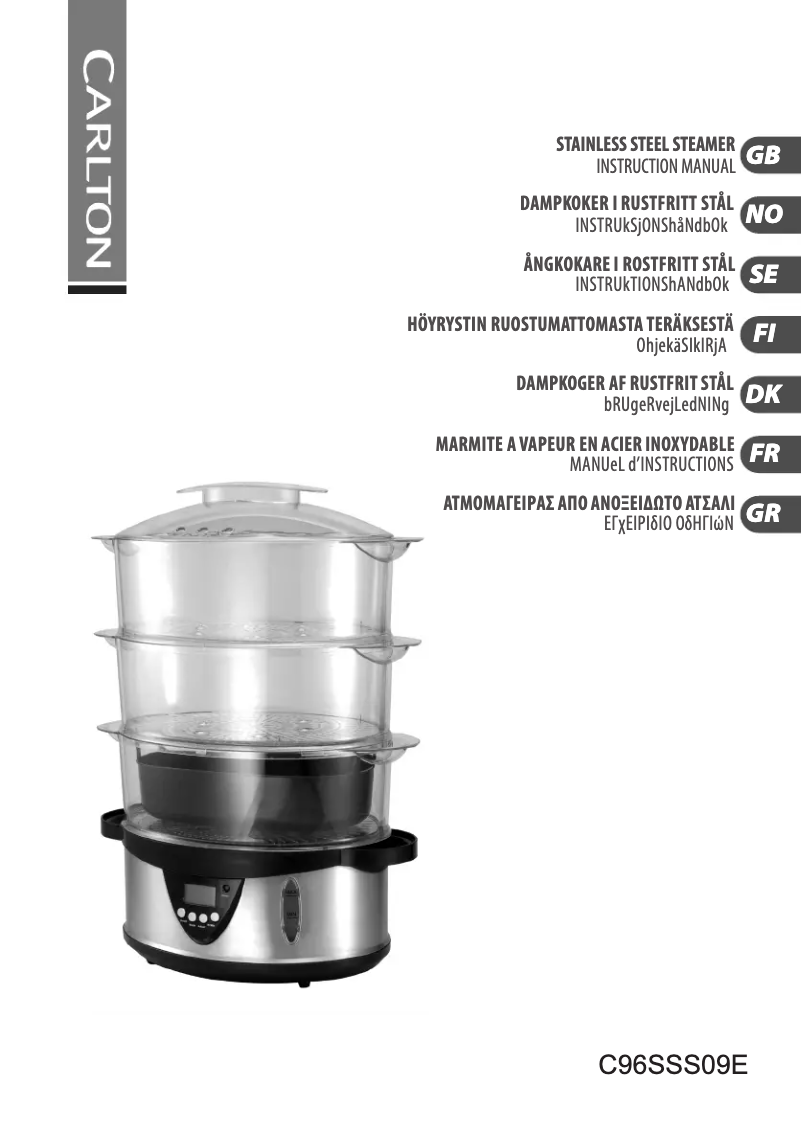 Page n°1 - Manuel utilisateur Carlton C96SSS09E