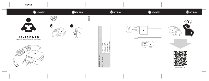 Page n°1 - Manuel utilisateur Icy Box IB-PS111-PD