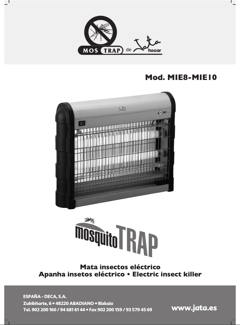 Page 1 de la notice Manuel utilisateur Jata MIE10