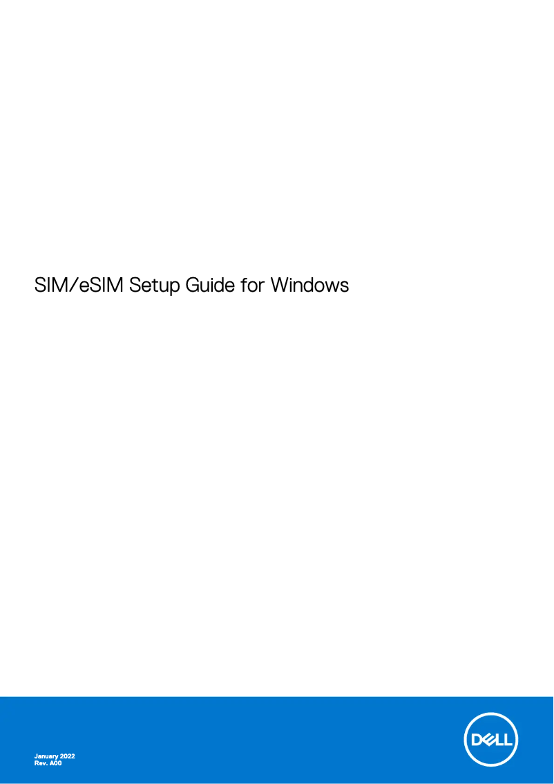 Page n°1 - Guide d'installation Dell Precision 7750