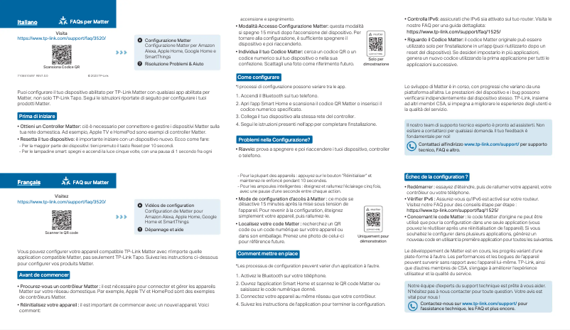 Page n°1 - Manuel utilisateur TP-Link Tapo P400M