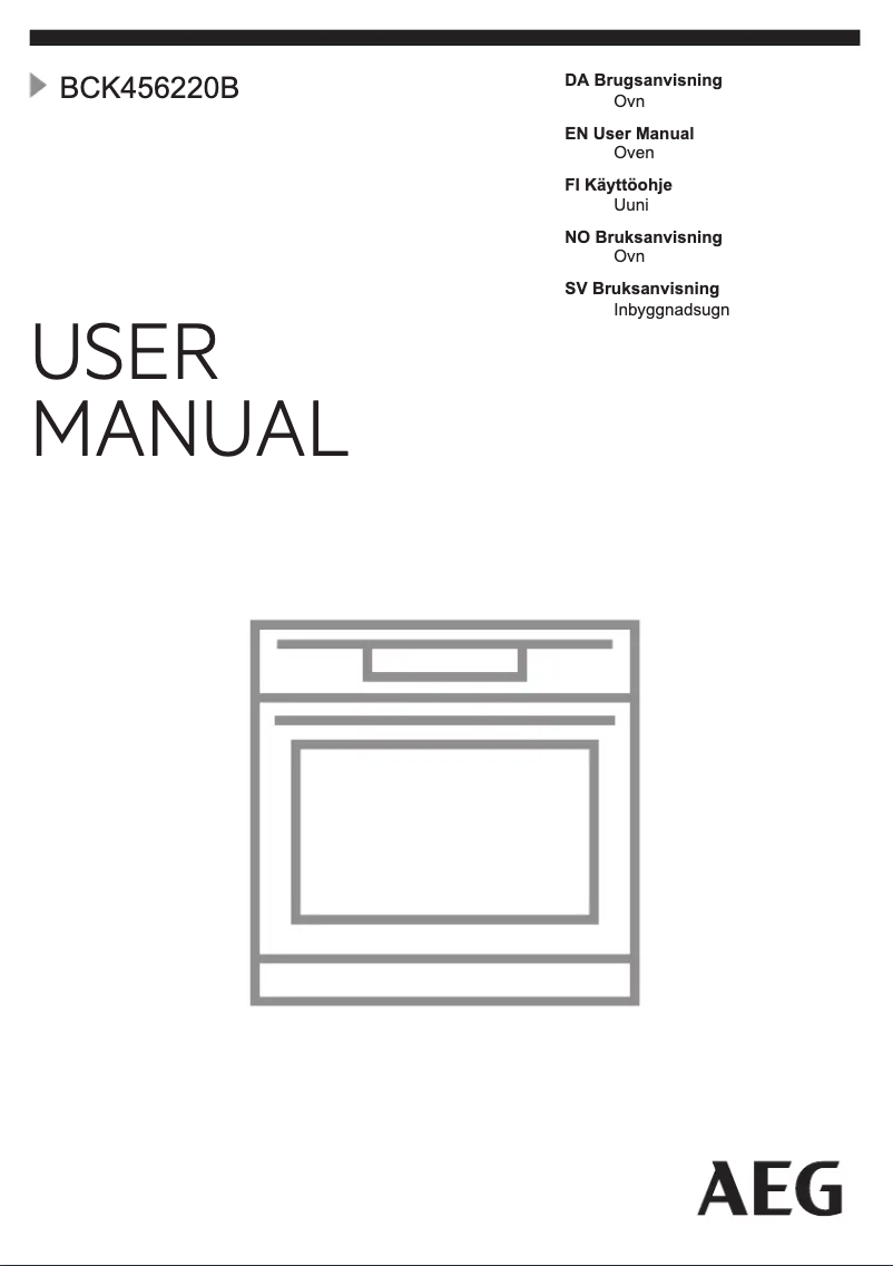 Page 1 de la notice Manuel utilisateur AEG BCK456220B