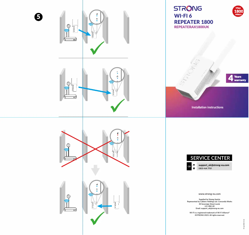 Page n°1 - Manuel utilisateur Strong Repeater AX1800