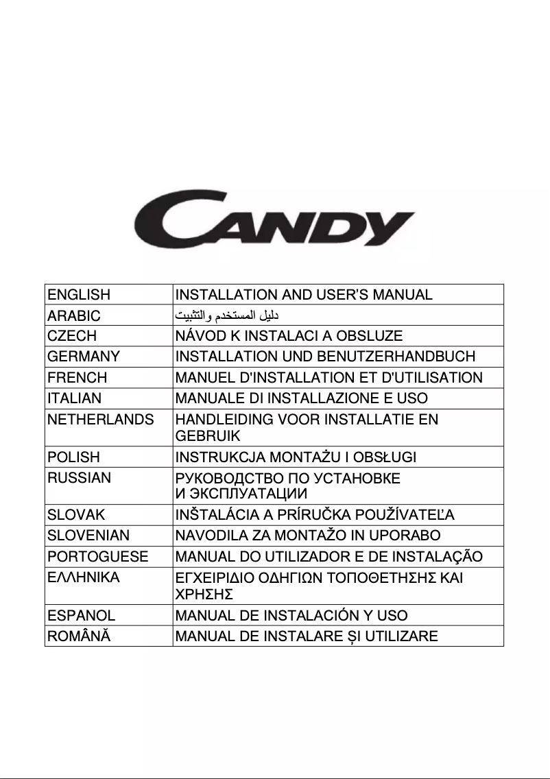 Page 1 de la notice Manuel utilisateur Candy CBG625/1X