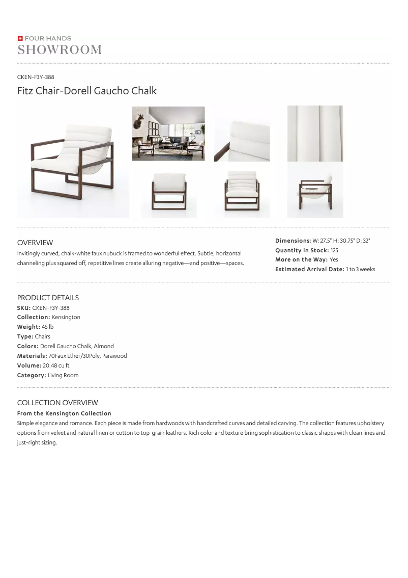 Page 1 de la notice Manuel utilisateur Four Hands CKEN-F3Y-388