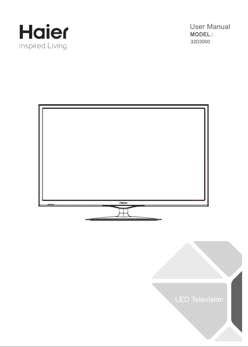 Page 1 de la notice Manuel utilisateur Haier 32D3000