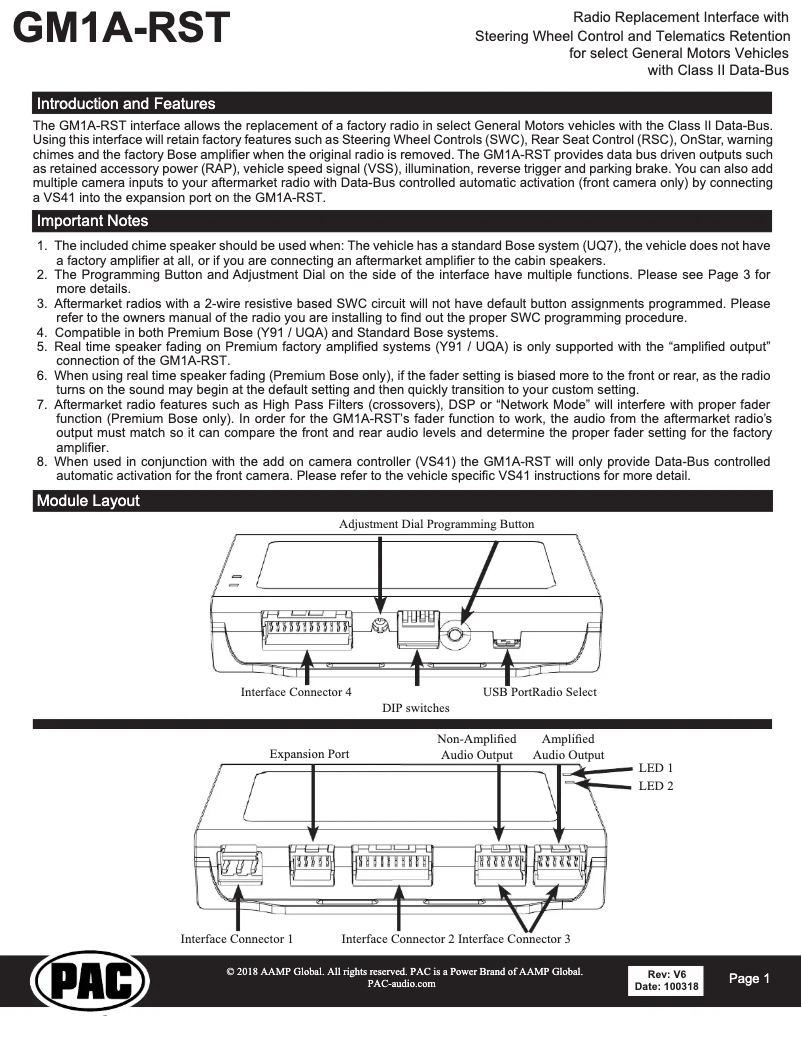 Página 1 del manual Manual de usuario PAC GM1A-RST