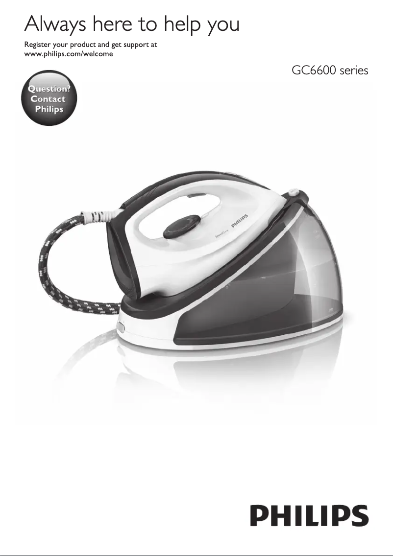 Imagen de la primera página del manual del dispositivo SpeedCare GC6632