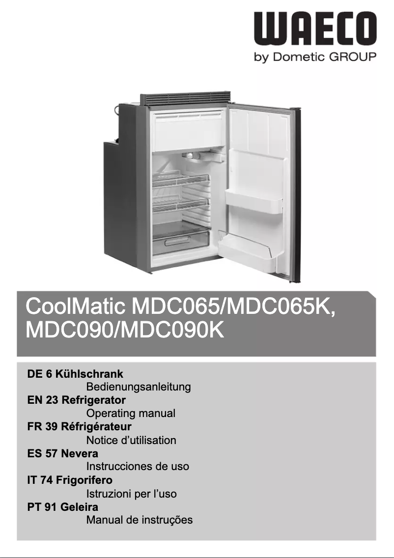 Página 1 del manual Manual de usuario Waeco CoolMatic MDC 65K