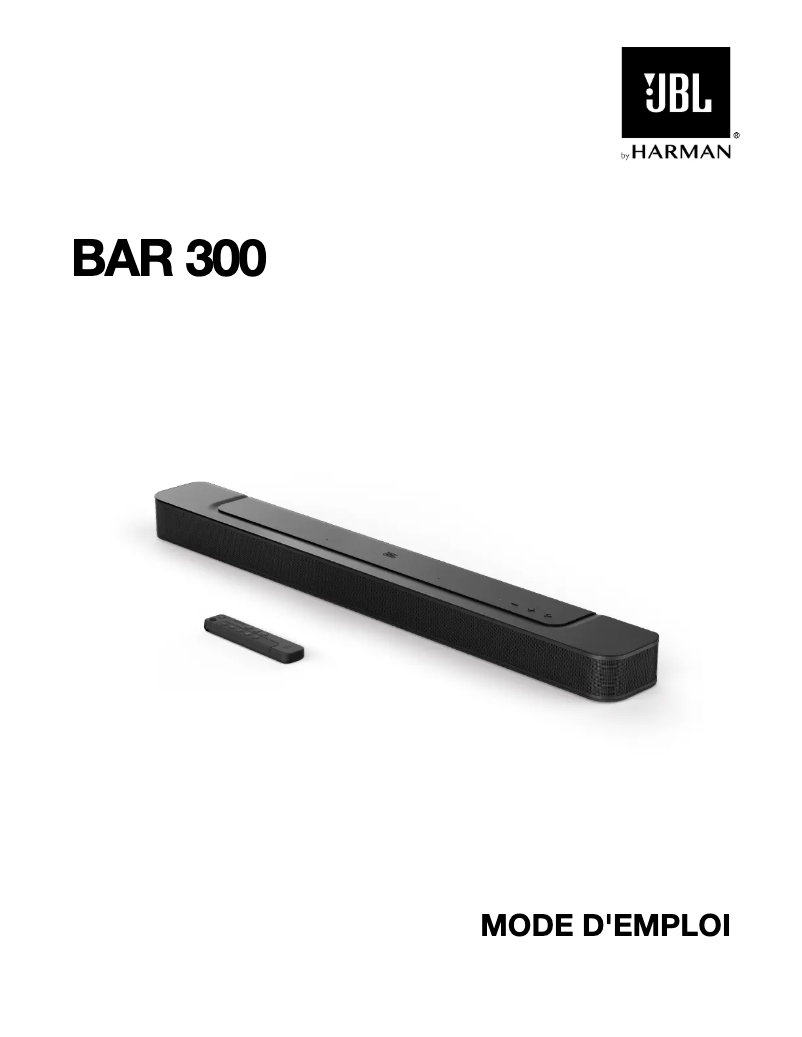 Page n°1 - Manuel utilisateur JBL BAR 300