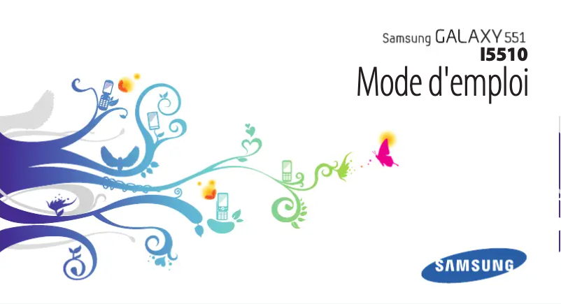 Image de la première page du manuel de l'appareil Galaxy GT-I5510