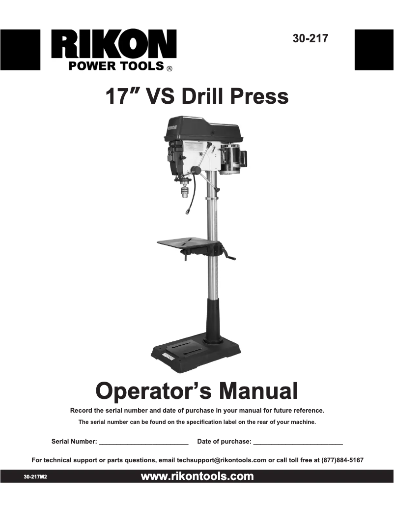 Page 1 de la notice Manuel utilisateur RIKON 30-217