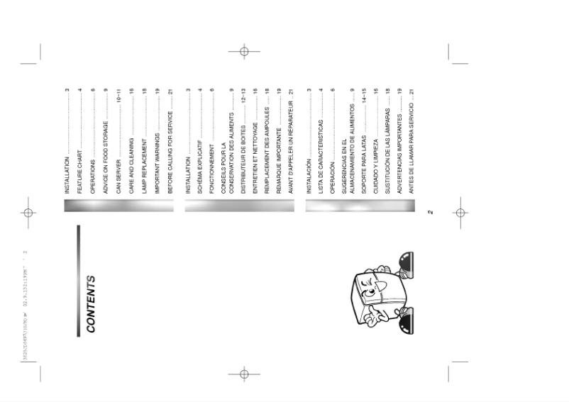 Page 1 de la notice Manuel utilisateur LG GR-155SF