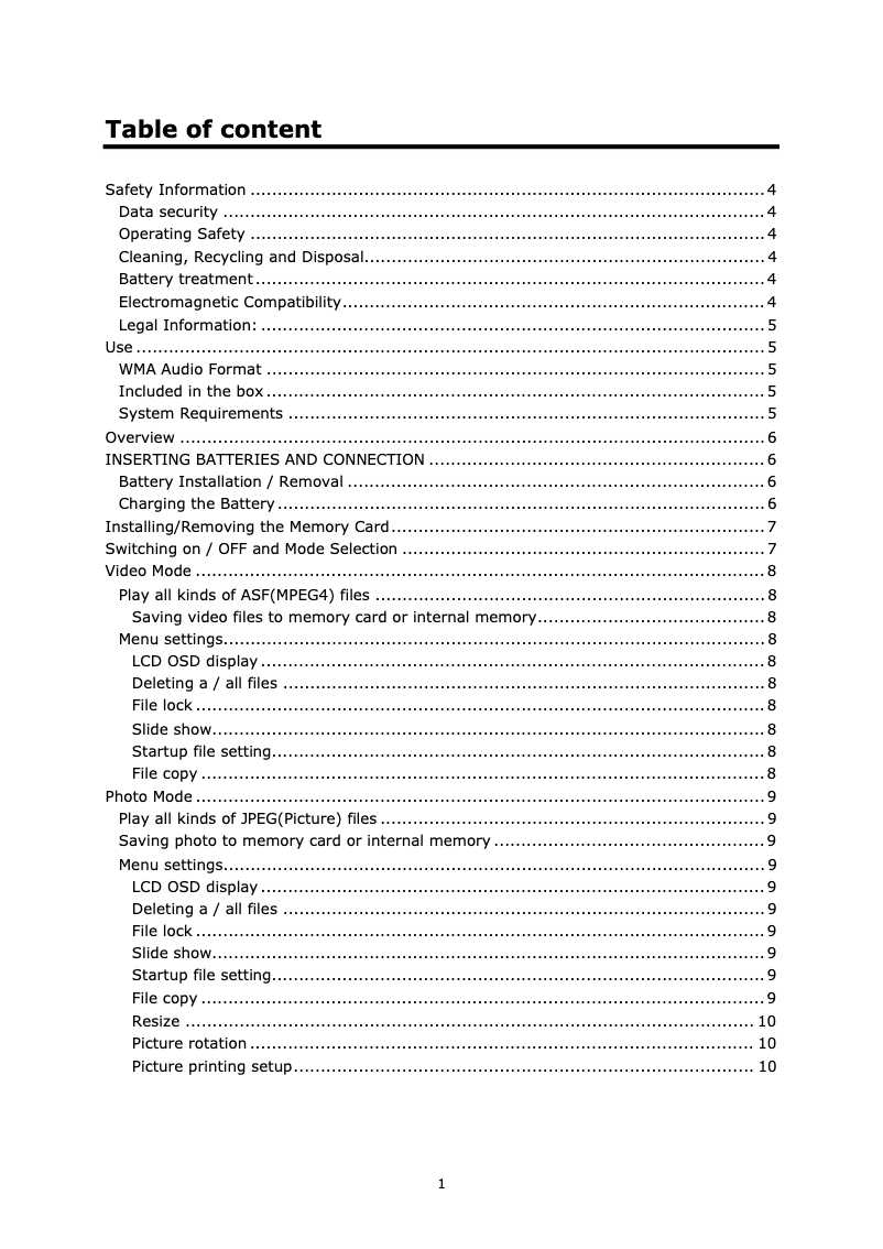 Image de la première page du manuel de l'appareil MD81238