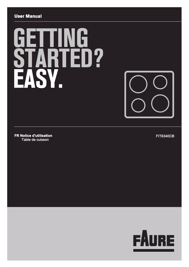 Page n°1 - Manuel utilisateur Faure FIT6340CB
