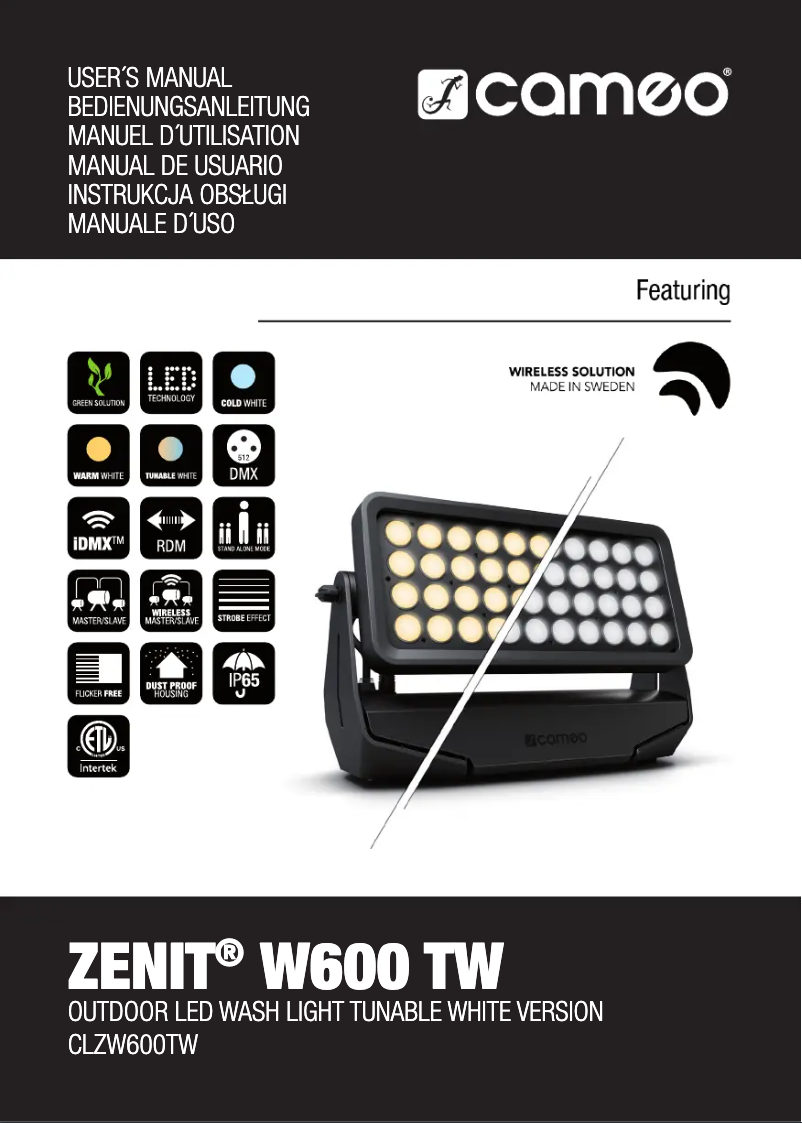 Image de la première page du manuel de l'appareil ZENIT W600 TW