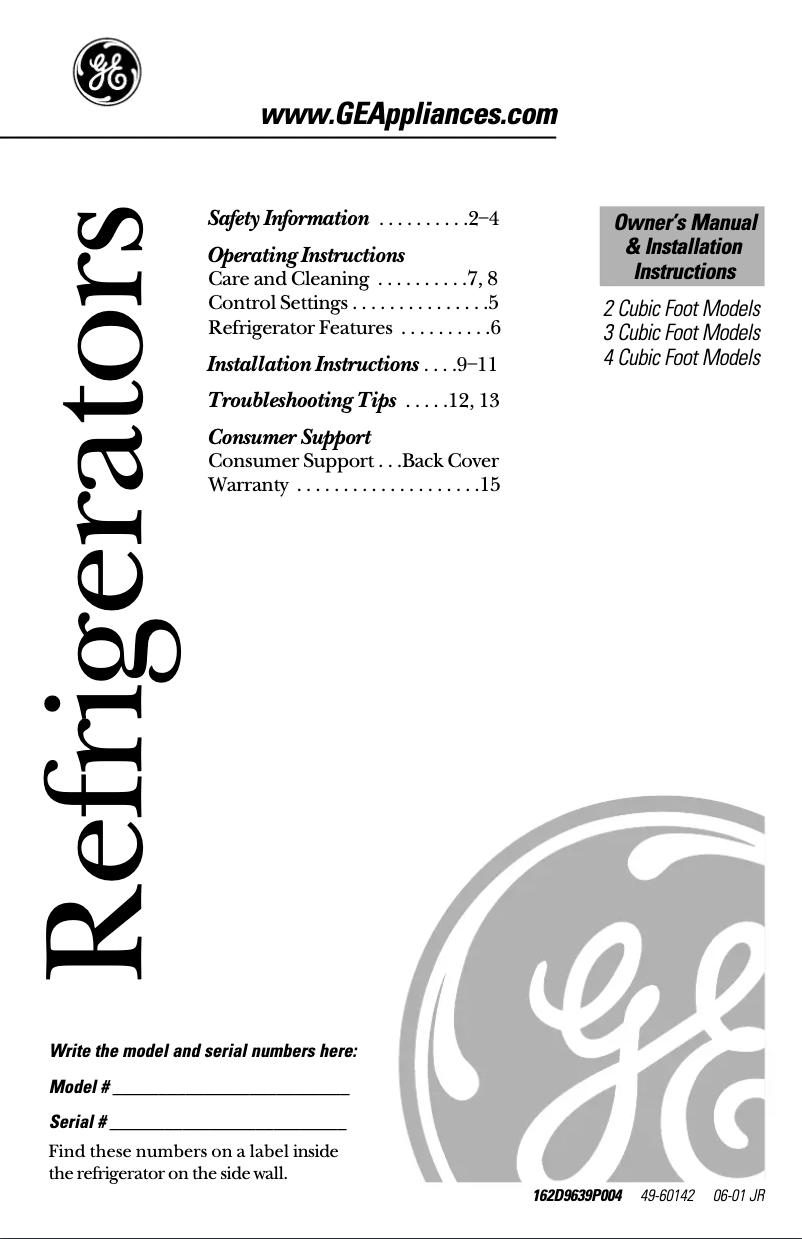 Image de la première page du manuel de l'appareil TAX4SNCWH