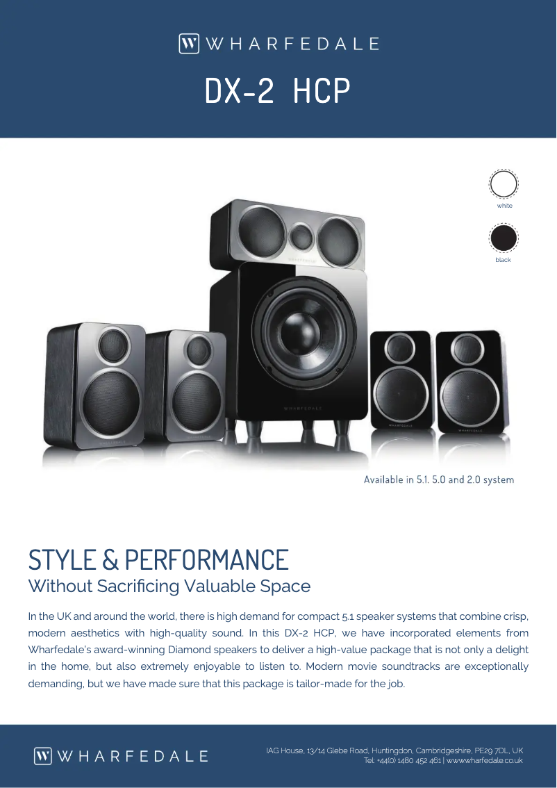 Page 1 de la notice Manuel utilisateur Wharfedale DX-2 HCP