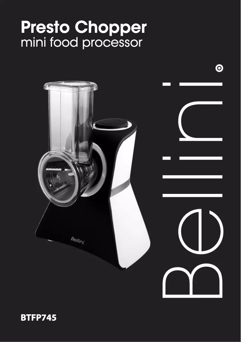 Page 1 de la notice Manuel utilisateur Bellini BTFP745
