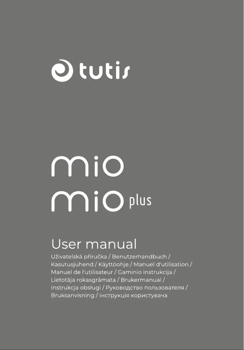 Page n°1 - Manuel utilisateur Tutis Mio3+