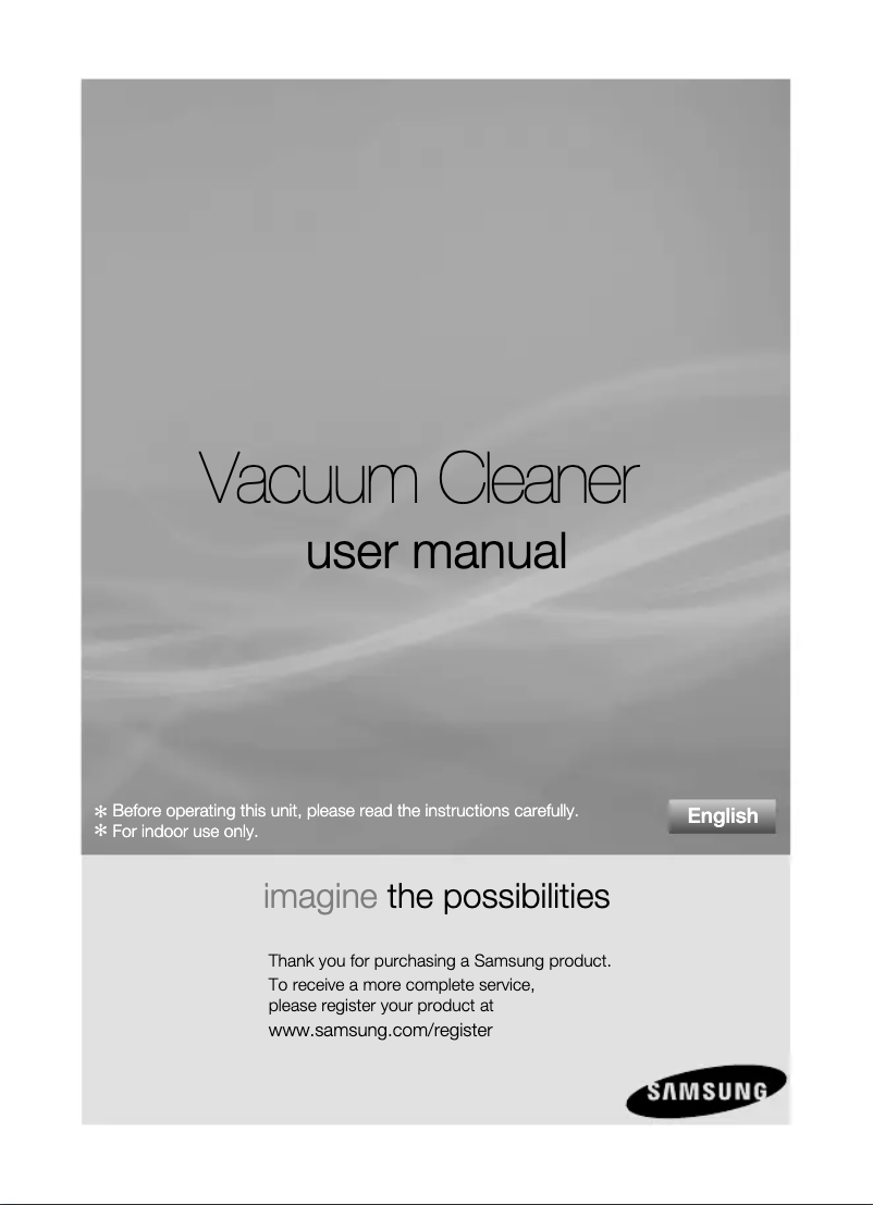 Page n°1 - Manuel utilisateur Samsung SC5450