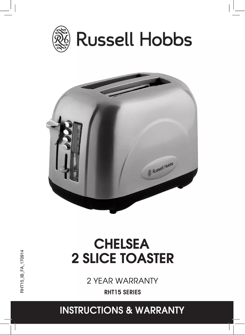Page 1 de la notice Manuel utilisateur Russell Hobbs Chelsea RHT15