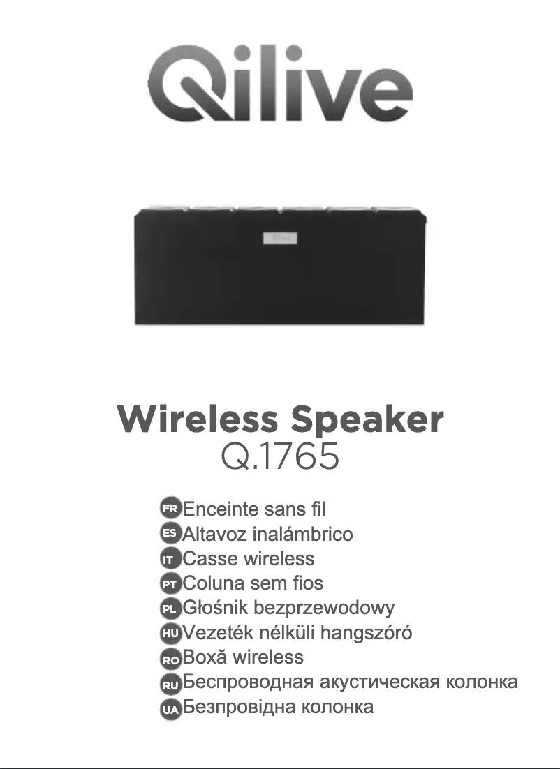 Page n°1 - Manuel utilisateur Qilive Q.1765