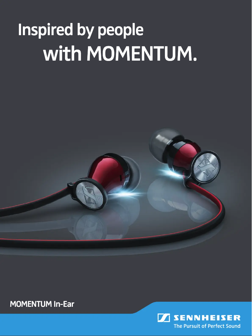 Page 1 de la notice Manuel utilisateur Sennheiser MOMENTUM In-Ear G