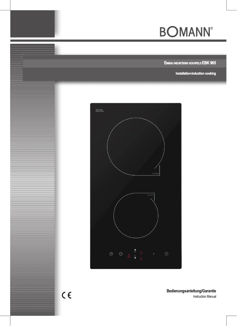 Page 1 de la notice Manuel utilisateur Bomann EBK 965