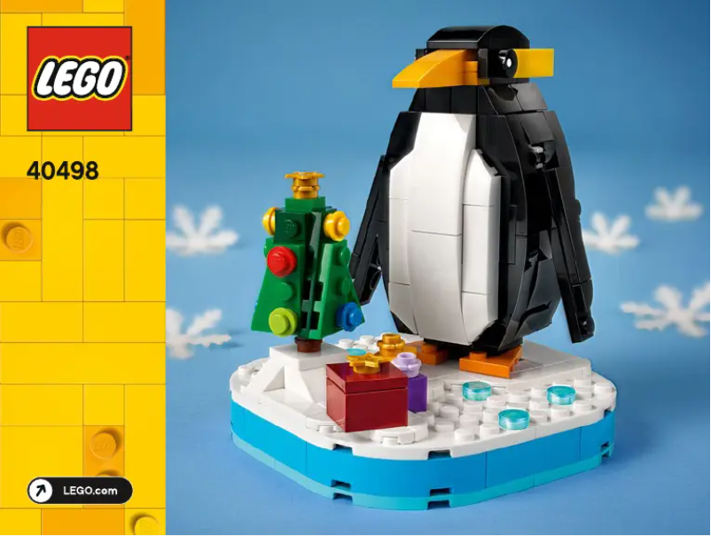 Page 1 de la notice Manuel utilisateur Lego Christmas Penguin 40498