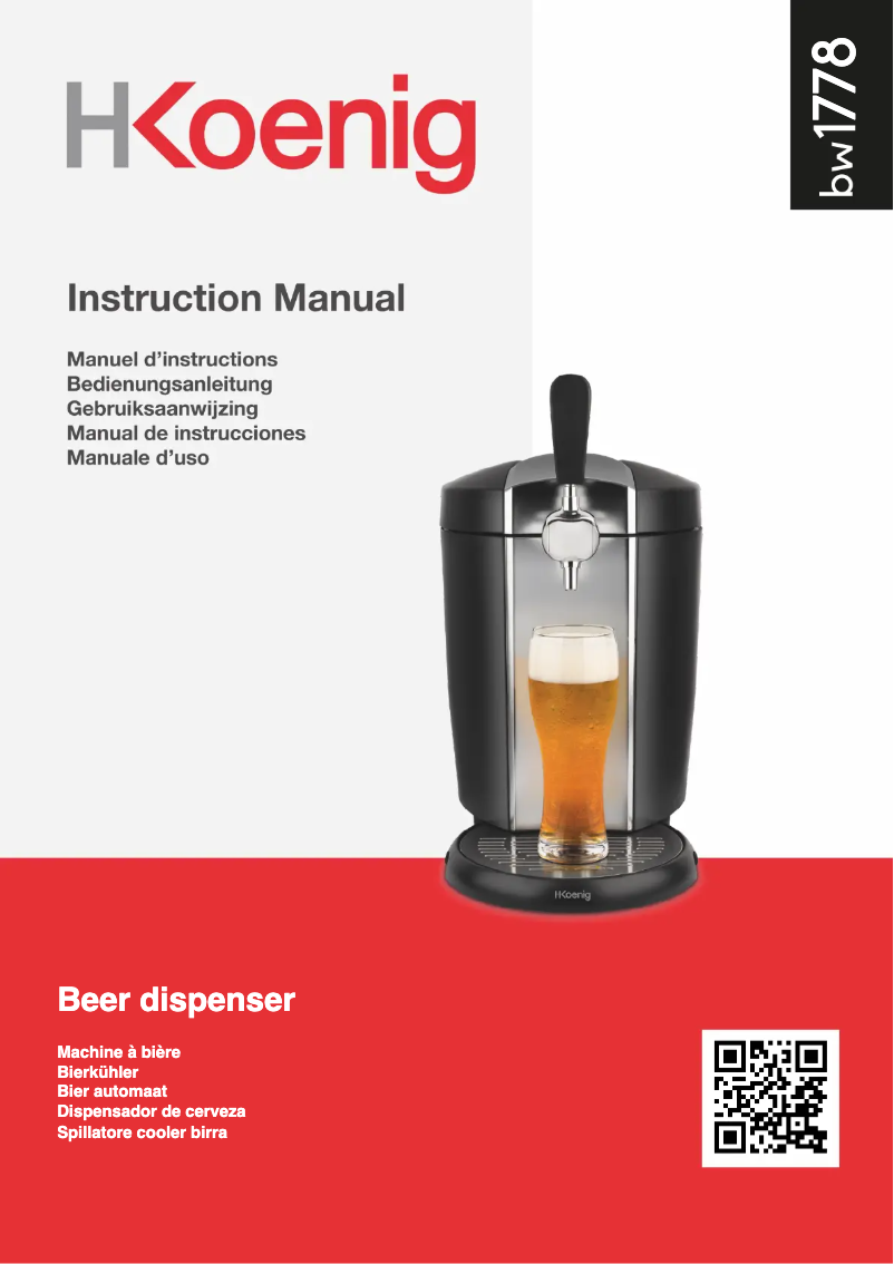 Image de la première page du manuel de l'appareil BW1778