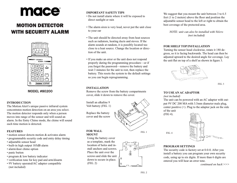 Image de la première page du manuel de l'appareil 80200