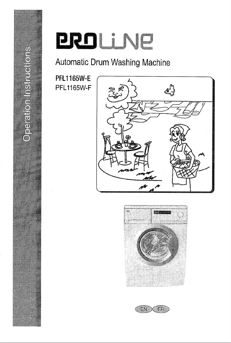 Page 1 de la notice Manuel utilisateur Proline PFL1165W-F