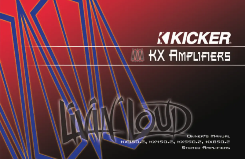 Image de la première page du manuel de l'appareil KX350.2