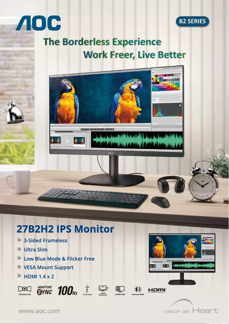 Page 1 de la notice Brochure AOC 27B2H2