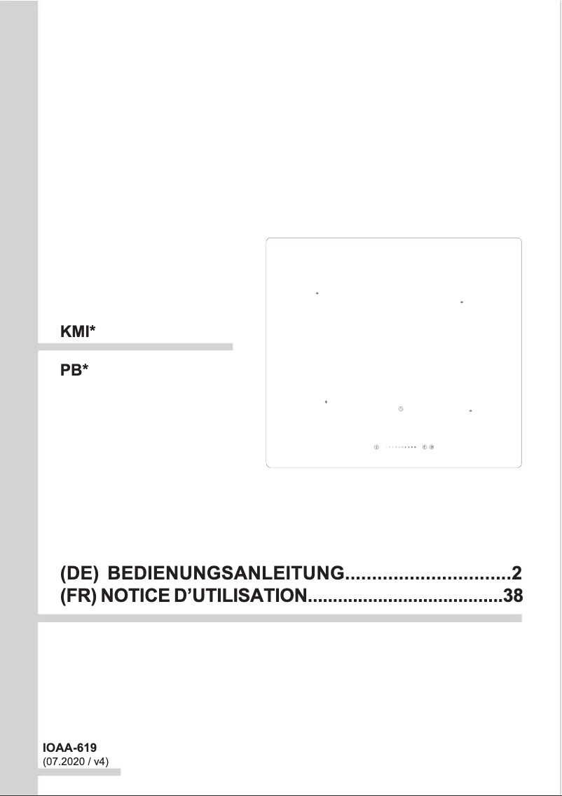 Page 1 de la notice Manuel utilisateur Amica KMI 13310 W