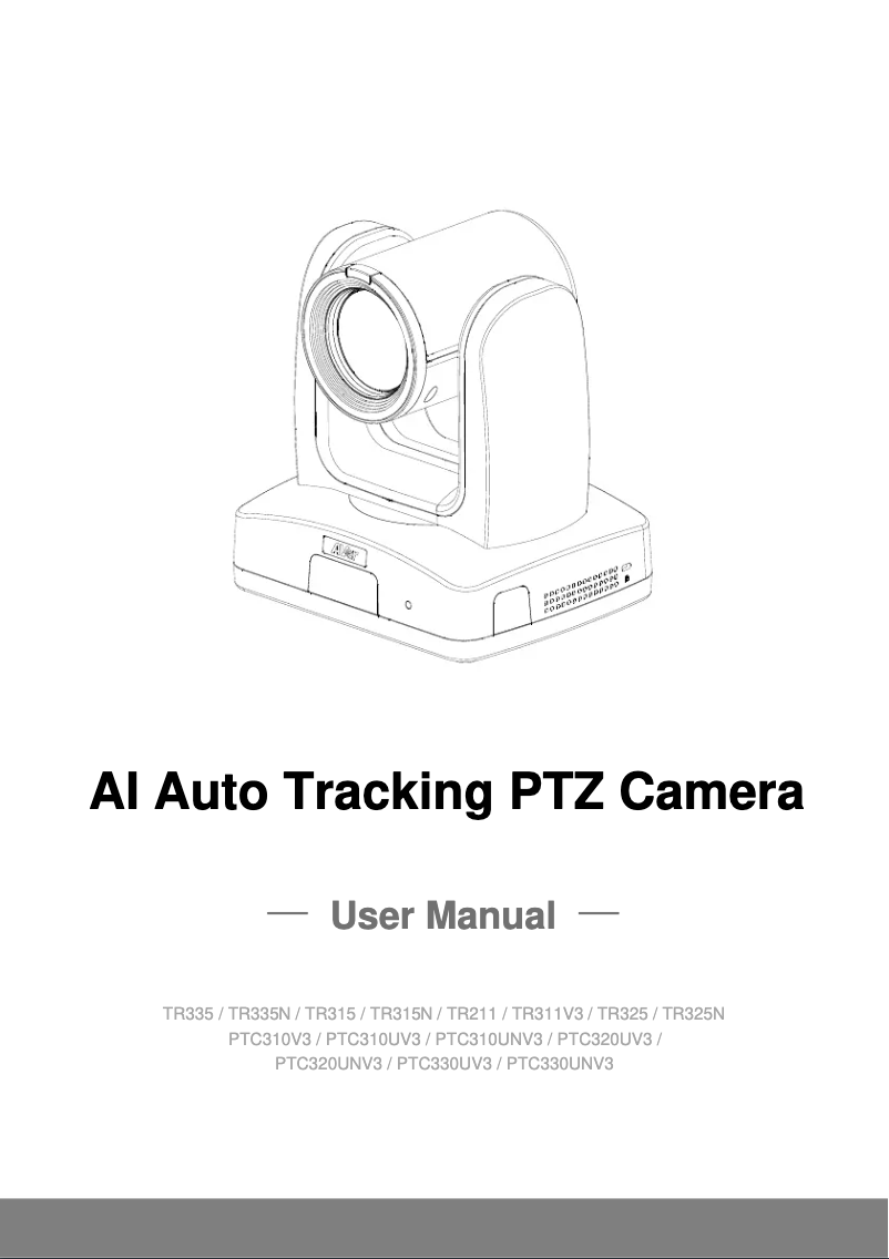 Page 1 de la notice Manuel utilisateur AVer TR335
