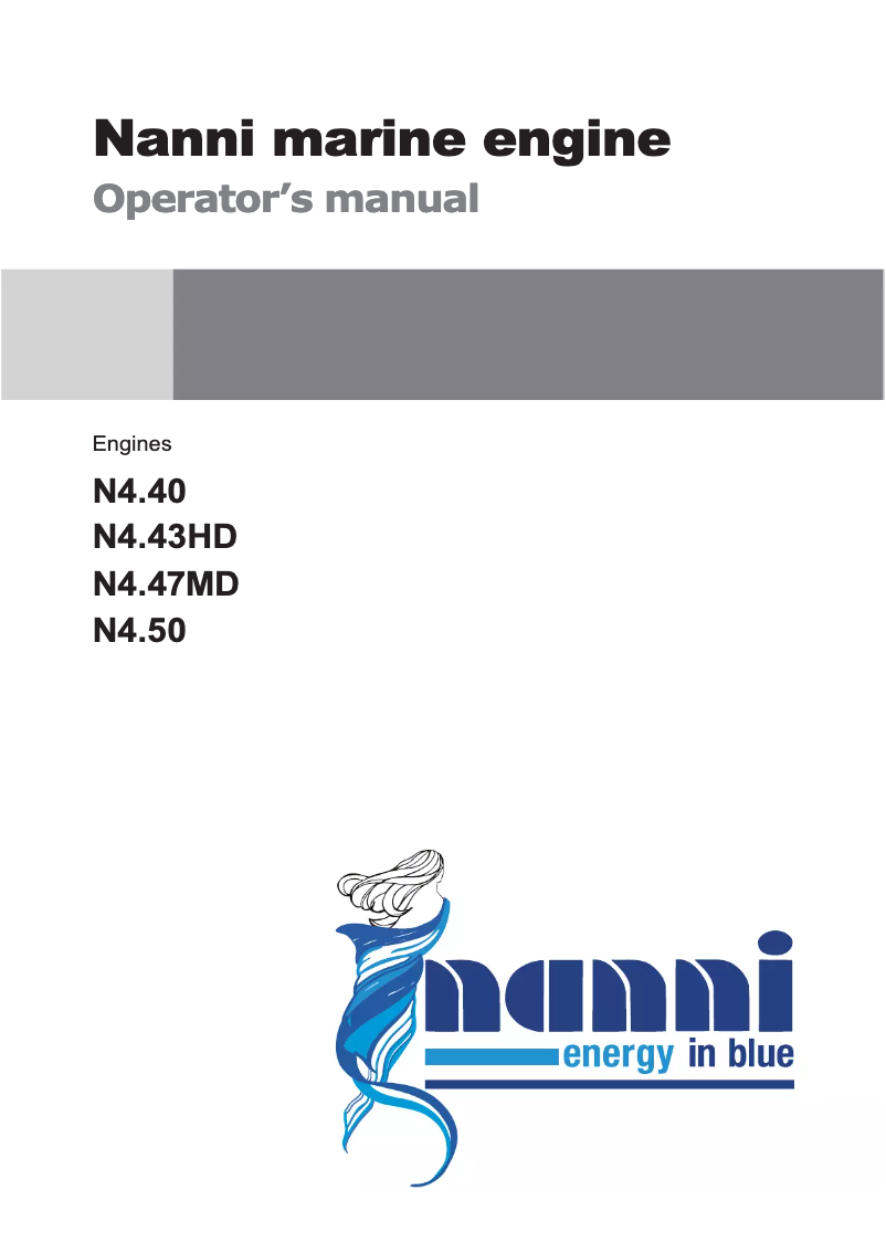Page 1 de la notice Manuel utilisateur Nanni N4.47MD