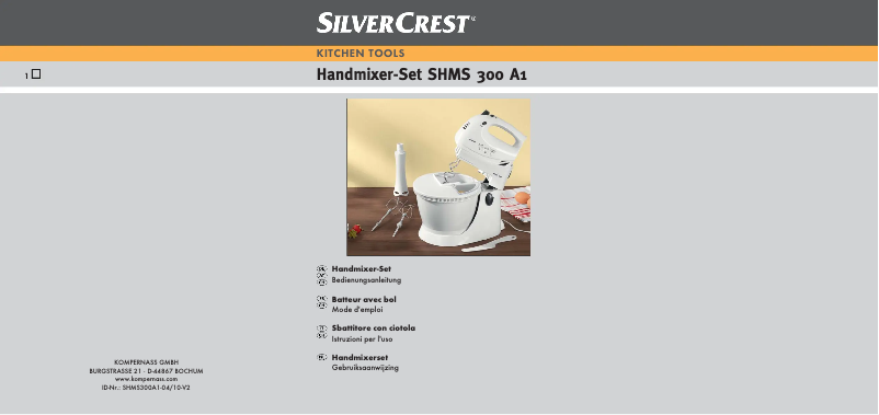 Página 1 del manual Manual de usuario SilverCrest SHMS 300 A1