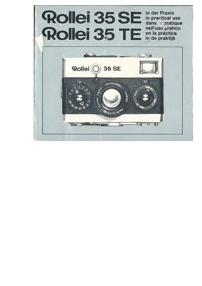 Page 1 de la notice Manuel utilisateur Rollei 35 SE
