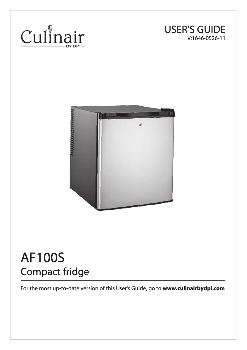 Image de la première page du manuel de l'appareil AF100S