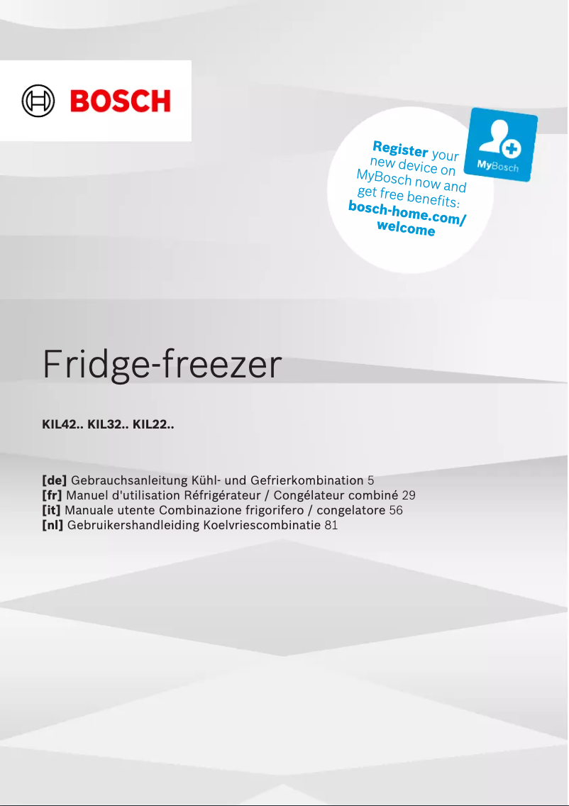 Image de la première page du manuel de l'appareil KIL22ADD1