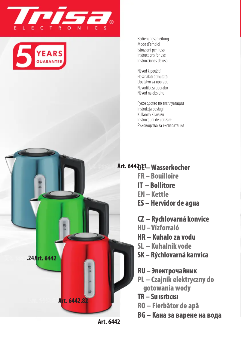 Image de la première page du manuel de l'appareil Vario Temp 6442.82