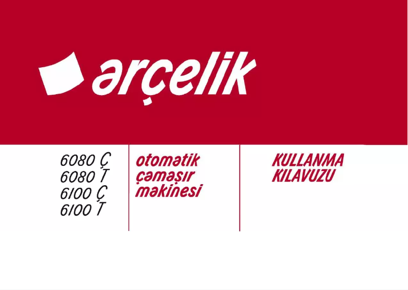 Page 1 de la notice Manuel utilisateur Arçelik 6100 C